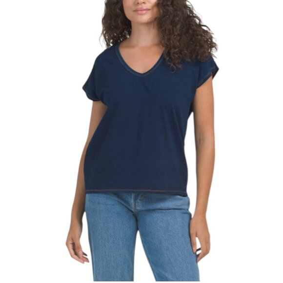CYRUS Dolman Sleeve V-neck Tee - Picture 1 of 2